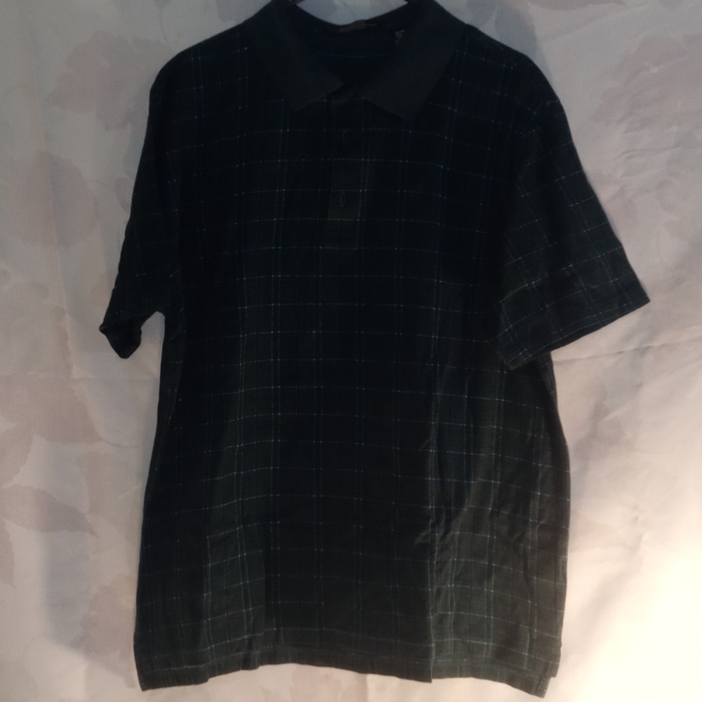 Carnoustie. Shirt Color Green with stripes Size XL